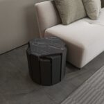 Τραπεζάκι σαλονιού Lori μαύρη marble μελαμίνη 44 5x41cm ed16677