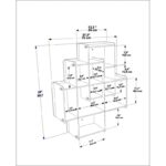 Ραφιέρα Adis δρυς μελαμίνη 70x21x88 7εκ ed16709 - Image 2