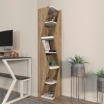 Βιβλιοθήκη Arrow καρυδί άσπρο μελαμίνη 31 8x31 8x165εκ ed16721 - Image 5