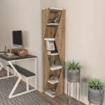 Βιβλιοθήκη Arrow καρυδί άσπρο μελαμίνη 31 8x31 8x165εκ ed16721 - Image 4