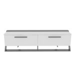 Βάση τηλεόρασης Astrid White Black 163 8x36 6x46 8cm ed16741 - Image 3