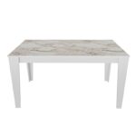 Τραπεζαρία Bud άσπρο μελαμίνη 145x85x75εκ ed16743 - Image 3