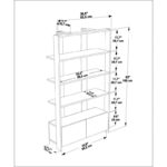 Βιβλιοθήκη Elena άσπρο καρυδί μελαμίνη 93 6x31 5x160εκ ed16746 - Image 2