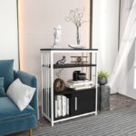 Βιβλιοθήκη Letos ανθρακί άσπρο μελαμίνη 60x29 6x80εκ ed16756 - Image 3