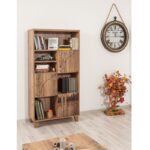 Βιβλιοθήκη Mare Atlantic Pine χρώμα μελαμίνη 80x36xH155cm ed1676