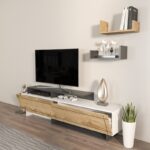 Έπιπλο τηλεόρασης Tammy λευκό oak 180x36 8x54cm ed16790 - Image 4