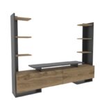 Έπιπλο τηλεόρασης Ava Oak μαύρο 183 6x31 7x140cm ed16825 - Image 3