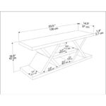 Έπιπλο τηλεόρασης Massi Oak 136x37x42cm μελαμίνη ed16843 - Image 2