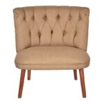 Πολυθρόνα Fabian καφέ ύφασμα 78x70x78cm ed16853 - Image 3