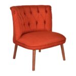 Πολυθρόνα Fabian κεραμιδί ύφασμα 78x70x78cm ed16857