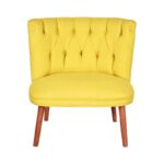 Πολυθρόνα Fabian κίτρινο ύφασμα 78x70x78cm ed16858 - Image 3