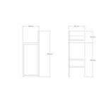 Σετ τραπέζι καρέκλες 3 τεμάχια Tibet - Oak ed16904 - Image 4