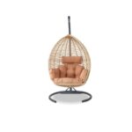 Κουνιστή πολυθρόνα κήπου Saka 1 - Beige Black ed16916