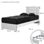 Μονό κρεβάτι Fuga 100 - Shiny White ed16956 - Image 4