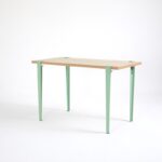 Τραπεζαρία Eurotas - Wooden Mint Green ed17004