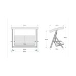 Τριπλή Κουνιστή Καρέκλα Κήπου Lyon 2400 ed17202 - Image 2