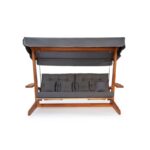 Τριπλή Κουνιστή Καρέκλα Κήπου Luna Deluxe 2600 - Anthracite ed17205 - Image 4