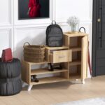 Έπιπλο εισόδου Retro Sapphire Oak μελαμίνη 90x77x33εκ ed1723 - Image 4