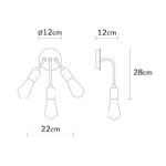 Φωτιστικό τοίχου Vault 22x12x28εκ ed17260 - Image 3