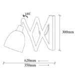 Φωτιστικό τοίχου Halo 15x35x30εκ ed17266 - Image 2