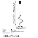 Φωτιστικό Οροφής Luna 16x16x50εκ ed17288 - Image 2