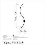 Φωτιστικό τοίχου Senso 90x17x10εκ ed17295 - Image 2