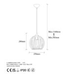 Φωτιστικό οροφής Tetrio 25x25x36εκ ed17319 - Image 2