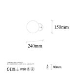 Φωτιστικό τοίχου Prism 15x12x24εκ ed17341 - Image 2