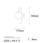 Φωτιστικό τοίχου IronTorch 15x27x36εκ ed17358 - Image 2