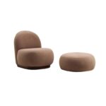 Pola πουφ cappuccino ύφασμα 55x35cm ed1738 - Image 2