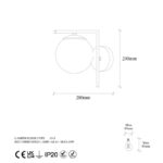 Φωτιστικό τοίχου Luxor 15x28x23εκ ed17454 - Image 2