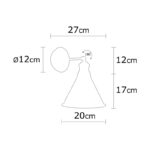 Φωτιστικό τοίχου Flux 20x12x29εκ ed17479 - Image 4