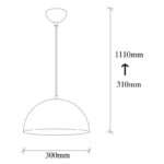 Φωτιστικό οροφής Lux 30x15x111εκ ed17502 - Image 3