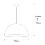 Φωτιστικό οροφής Lux 50x10x121εκ ed17536 - Image 3