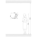 Φωτιστικό τοίχου Oliver 56x12x42εκ ed17551 - Image 5