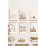 Πίνακας με κορνίζα 6 τεμάχια Beach 33x48εκ ed17615 - Image 4