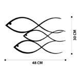 Deco διακοσμητικό τοίχου μεταλλικό 50x1 2x30εκ ed17622