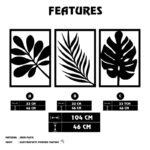 Deco διακοσμητικό τοιχου μεταλλικό 104x1 2x46εκ ed17637