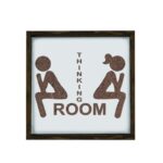 Πίνακας MDF με κορνίζα WC 34x34εκ ed17645 - Image 4