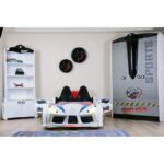 Κρεβάτι αυτοκινήτου Mac άσπρο μελαμίνη 130x235x60εκ ed1764 - Image 4