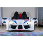 Κρεβάτι αυτοκινήτου Mac άσπρο μελαμίνη 130x235x60εκ ed1764 - Image 3