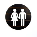 Πίνακας MDF με κορνίζα WC 15x15x0 6εκ ed17658