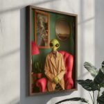 Πίνακας MDF με κορνίζα Alien 35x47x3 5εκ ed17662 - Image 3