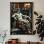 Πίνακας MDF με κορνίζα Statue 50x70x3 5εκ ed17694