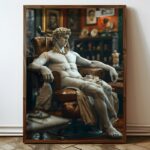 Πίνακας MDF με κορνίζα Statue 50x70x3 5εκ ed17694 - Image 4