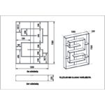 Βιβλιοθήκη Esteban μαύρο μελαμίνη 120x22x156εκ ed1769 - Image 2