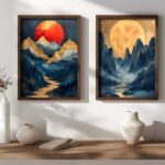 Πίνακας MDF με κορνίζα 2 τεμάχια  35 x 47 x 3,5 εκ ed17700