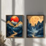 Πίνακας MDF με κορνίζα 2 τεμάχια  35 x 47 x 3,5 εκ ed17700 - Image 5