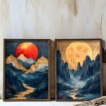 Πίνακας MDF με κορνίζα 2 τεμάχια  35 x 47 x 3,5 εκ ed17700 - Image 4