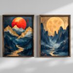 Πίνακας MDF με κορνίζα 2 τεμάχια  35 x 47 x 3,5 εκ ed17700 - Image 3